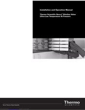 Thermo Scientific Revco Slimline Installation And Operation Manual