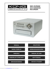 Konig SEC-DVR200 Manual
