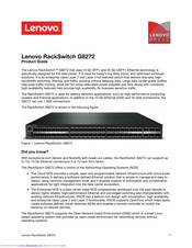 Lenovo RackSwitch G8272 Product Manual