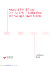 Keysight E4416A Installation Manual