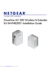 NETGEAR XAV2101 - POWERLINE AV 200 NANO ADAPTER Installation Manual