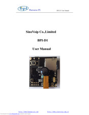 SinoVoip Banana Pi BPI-D1 User Manual