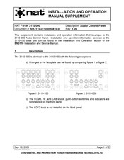NAT 3110-100 Installation And Operation Manual