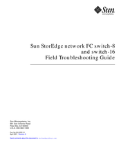 Sun Microsystems Sun StorEdge Switch-8 Troubleshooting Manual