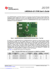 Texas Instruments LMS3655MQEVM User Manual