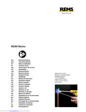 REMS Macho Instruction Manual