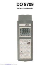 Delta OHM DO 9709 Instruction Manual
