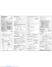 Mitsubishi Electric PAR-20MAA Installation Manual