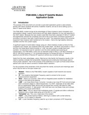 Datum Systems PSM-4900L Application Manual