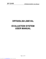 Exar XRT83SL38/L38EVAL User Manual