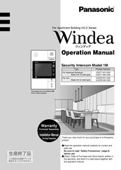 Panasonic VGDB18112W Operation Manuals