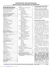 HAMTRONICS REP-200 Installation, Maintenance & Operation Manual