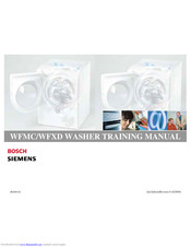 Bosch WFXD8400UC Training Manual