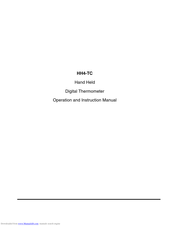 Amalgamated Instrument HH4-TC Operation And Instruction Manual