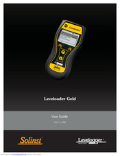 Solinst Leveloader Gold User Manual