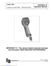 Badger Meter EPM Installation & Operation Manual