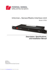Federal Signal Corporation I-IPSIU Installation Manual