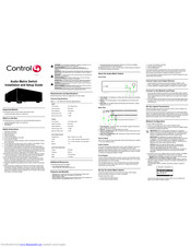 Control 4 C4-16S2-E-B Installation And Setup Manual