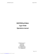 SENTRON TITAN Operation Manual