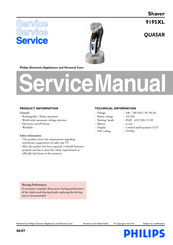 Philips Norelco SmartTouch-XL 9195XL Service Manual