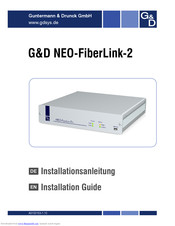 G&D NEO-FiberLink-2Rx Installation Manual