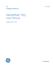 Ge VersaMax PLC User Manual