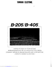 Yamaha Electone B-205 User Manual