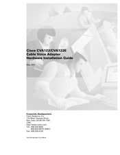 Cisco CVA122 Hardware Installation Manual