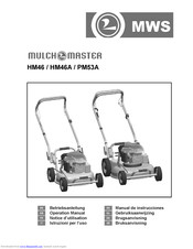 MWS MulchMaster HM46A Operation Manuals