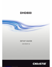 Christie DHD800 Setup Manual