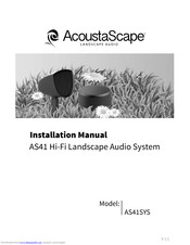 AcoustaScape AS41SYS Installation Manual