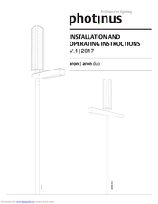Photinus aron Installation And Operating Instructions Manual