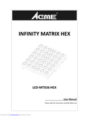 acme LED-MTX36 HEX User Manual