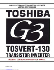 Toshiba Tosvert-130 Installation Manual