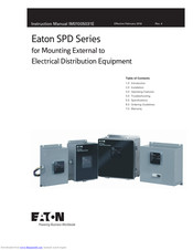 Eaton SPD200480D3M Instruction Manual