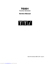 TTI TG501 Service Manual