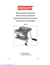 Menuett 802-532 User Instructions