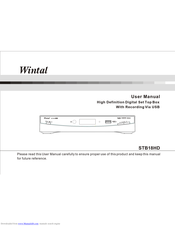 Wintal STB18HD User Manual
