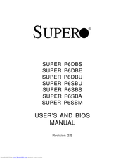 Supero SUPER P6SBA User Manual
