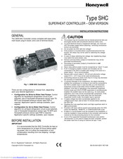 Honeywell SHC Series Installation Instructions Manual