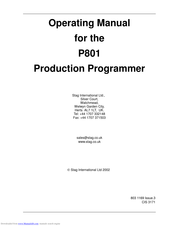 Stag P801 Operating Manual