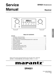 Marantz SR4021/N1B Service Manual