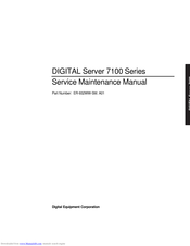 Digital Equipment DIGITAL Server 7100 1200 Service Maintenance Manual