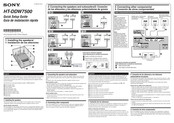 Sony HT-DDW7500 Quick Setup Manual