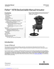 Emerson Fisher 1078 Instruction Manual