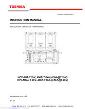 Toshiba HCV-5HA Instruction Manual