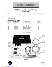 Ami 26679604 Installation Instructions Manual