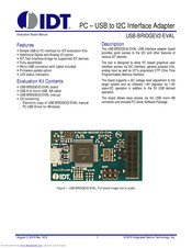 IDT USB-BRIDGEV2-EVAL Evaluation Board Manual