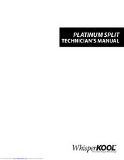 WhisperKool Platinum Split 8000 Condenser Technician Manual
