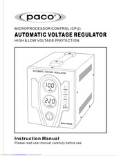 paco MCD-1000VA Instruction Manual